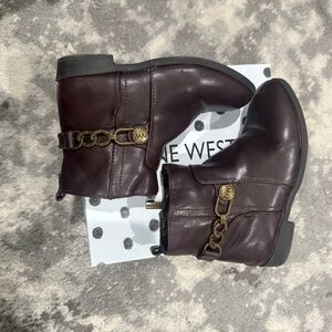 Nine West Kids Dark Brown Ankle Boots